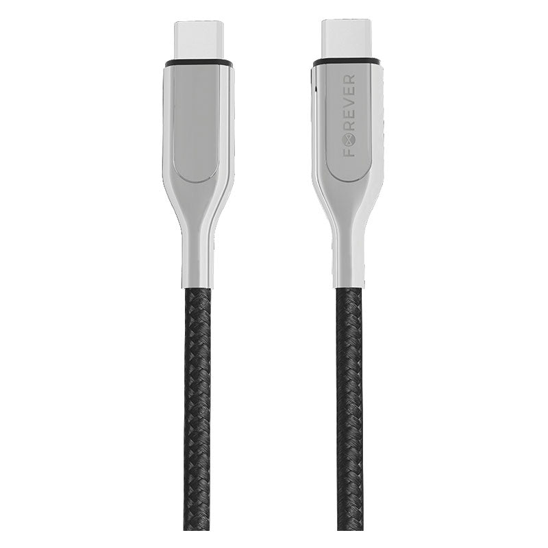 Forever Core 1,5m 60W PD USB-C - USB-C Kabel, Sort