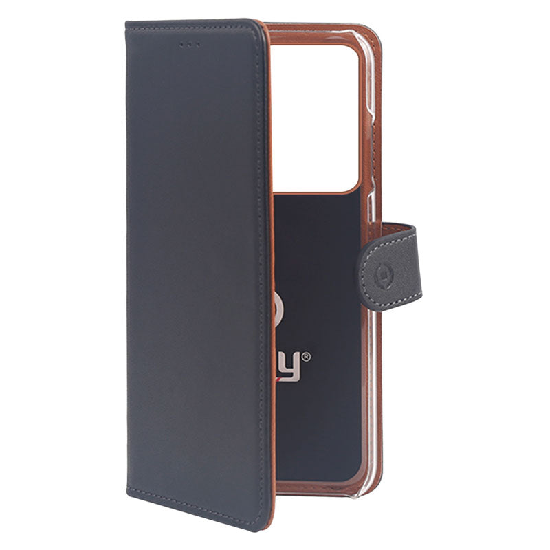 Celly Wally Samsung Galaxy S20 Ultra Cover, Sort/Cognac