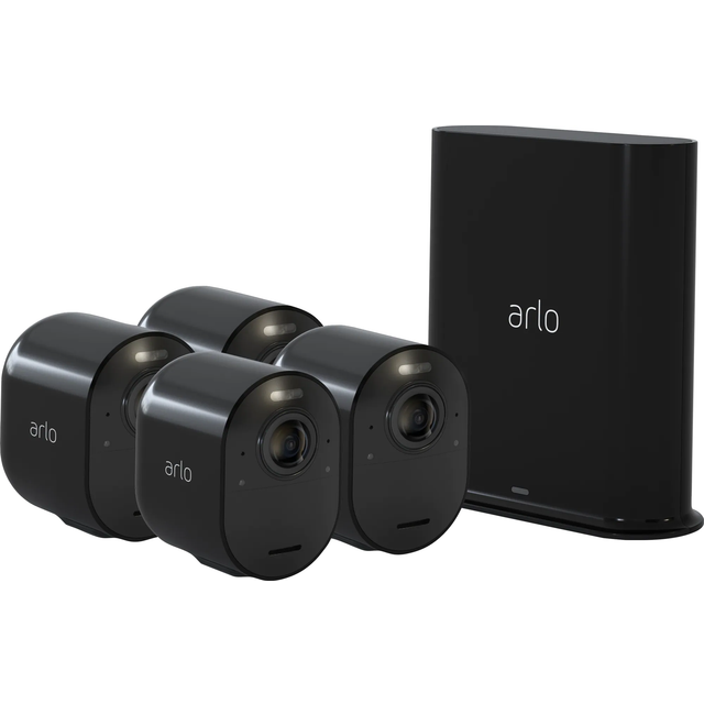 Arlo Ultra 2 Overvågningskamera - 4-pak - Sort