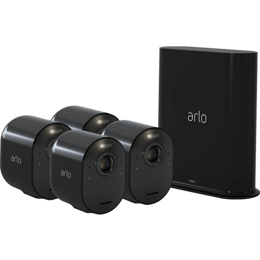 Arlo Ultra 2 Overvågningskamera - 4-pak - Sort