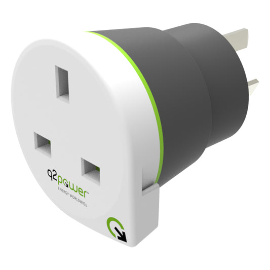 Q2Power UK til Australien Rejseadapter