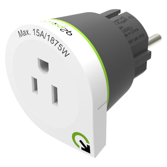 Q2Power USA to Europe Rejseadapter