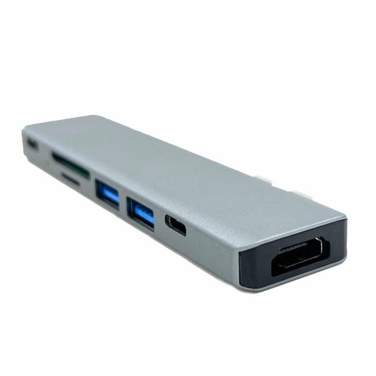 M7 USB-C HDMI Adapter 7 i 2 m. HDMI, USB, SD, USB-C