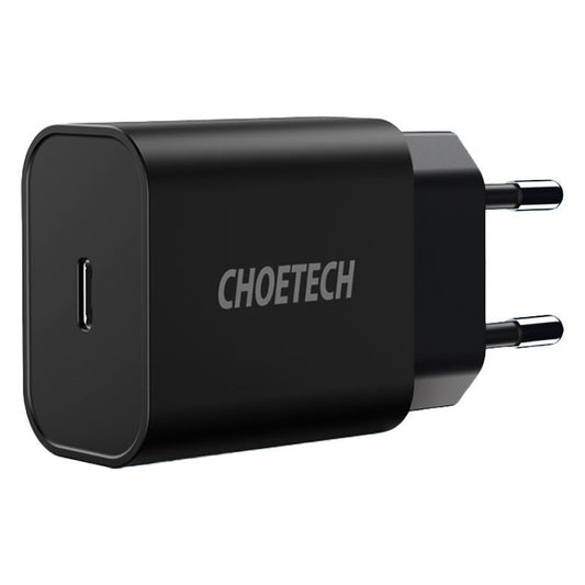 Choetech 20W USB-C PD Vægoplader, Sort